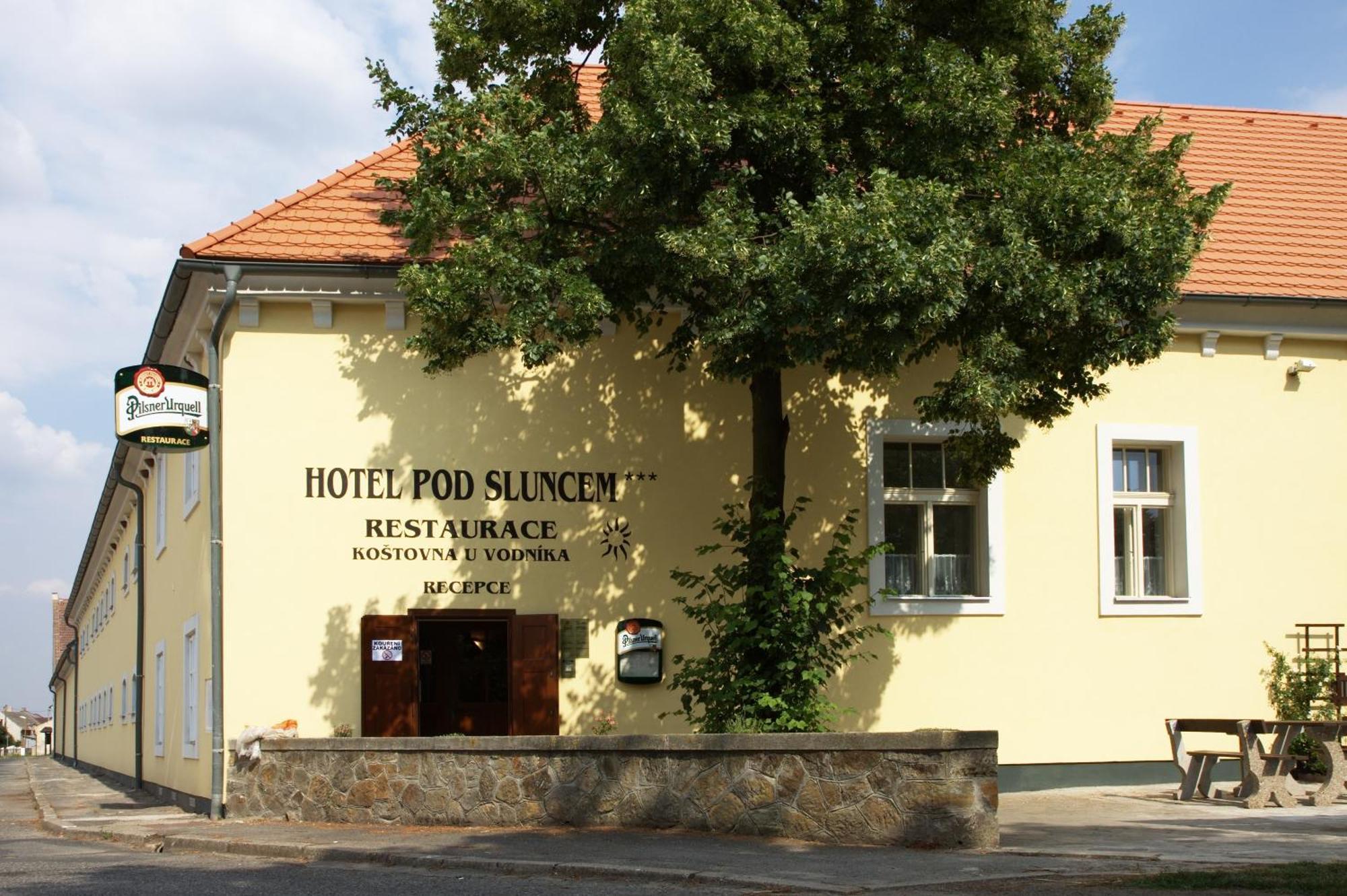 Hotel Pod Sluncem Třebíz Bagian luar foto